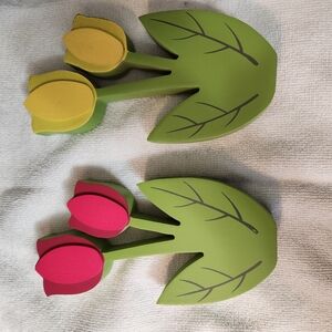 Colorful Wooden Tulip Decor